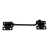 4" No.2814 Wire Cabin Hooks Black