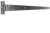 6" No.121A Light Tee Hinges Black