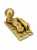 PowrX Champagne Brass Locking Hook Fastener