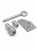 PowrX Satin Chrome 19mm Roller Sash Stop