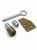 PowrX Antique Brass 19mm Roller Sash Stop