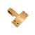 PowrX Polished Brass Flush Fit Sash Eye