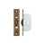 Florentine Bronze Ball Bearing Pulley 1 3/4" Square Forend