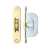 Polished Brass Ball Bearing Pulley 1 3/4" Radius Forend
