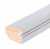 Primed Timber Staff Bead 3m 28x20mm with Carrier Only